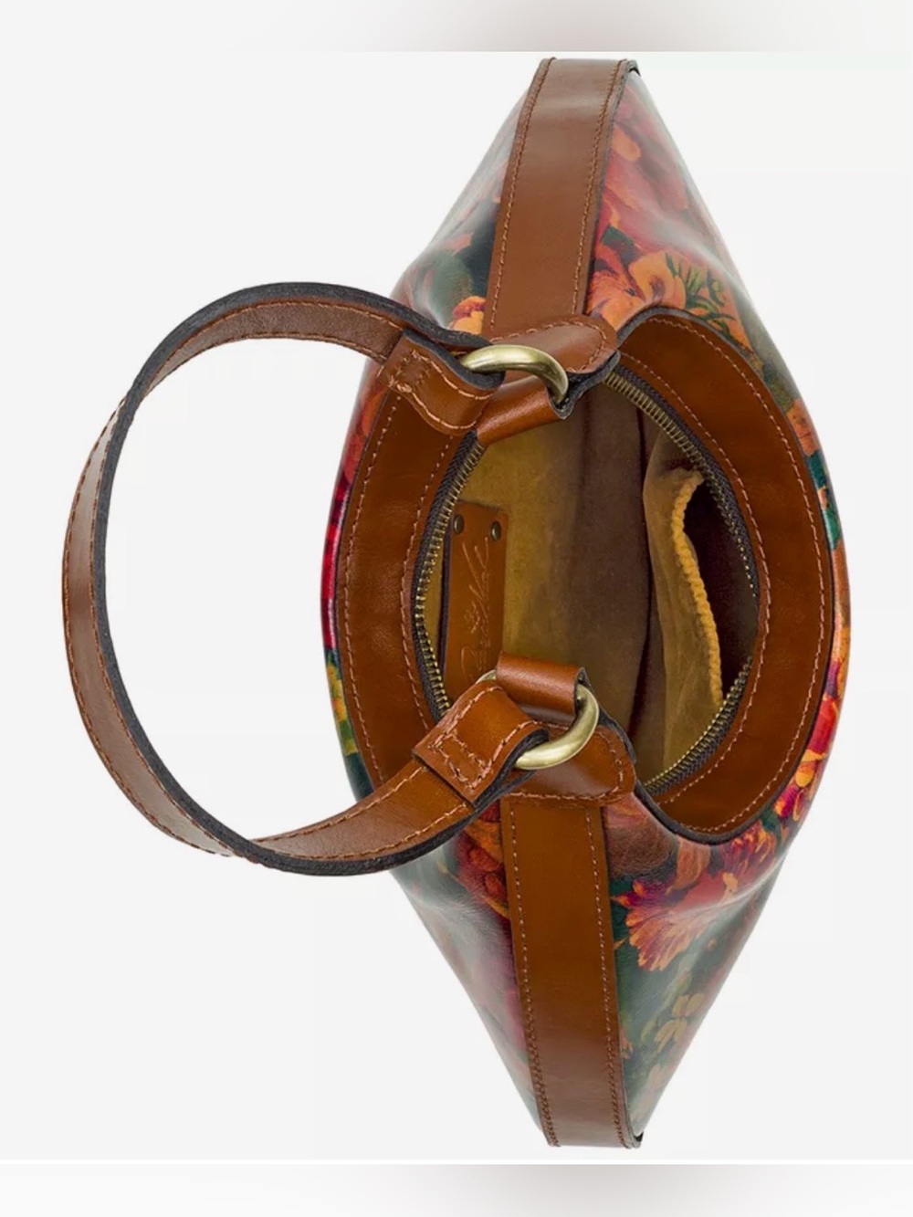 Patricia Nash Coco Crescent Hobo Bag. Multi/Tan. - Picture 14 of 15